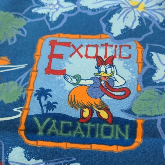 Disney Blue Tropical Print Mini Dress - Picture 14 of 16